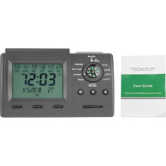 Jeanoko Digital Automatic Islamic Azan Muslim Prayer Alarm Clock Table Clock Mecca Music Reminder LCD Display Temperature