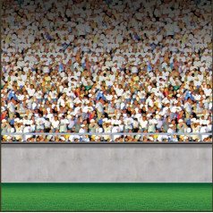 Beistle Lower Deck Stadium Backdrop, 4-Feet by 30-Feet