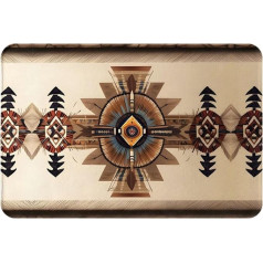 Native American Painting Printed Doormat Suitable for Indoor Outdoor Home Decor Porches and Bathrooms 16x24 Inch
