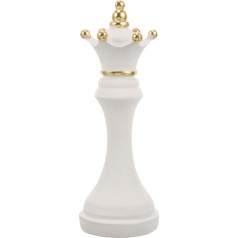 Amosfun Chess Ornament Made of Resin White 15.5 x 5.5 x 5.5 cm Highly Detailed Chess Figure for Home Decor Office Decoration Creative Art Figure Chess Desktop Decor