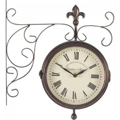 Outside-In Marylebone Station 8in Double Sided Clock and Thermometer (5063010)