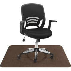 Dyna-Living Office Chair Mat, Multipurpose Chair, Low Pile Carpet, Hard Floor Protection Mat, Floor Protector for Wheelchairs, Non-Slip Computer Chair Mat for Hard Floors (Brown)