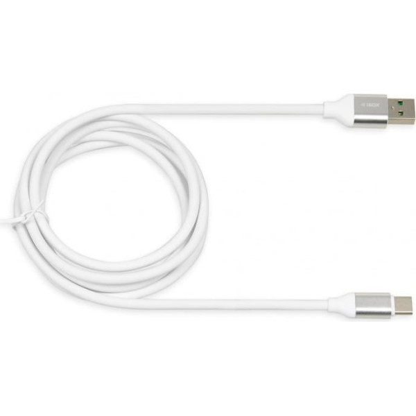 Kabelis ikumtcwqc (usb 2.0 tipa a - usb tipa c ; 1,5 m; krāsa balta)