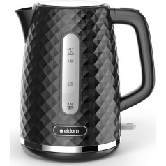 tējkanna elli, tilpums 1,7 l, jauda 2200 W, melna, str.