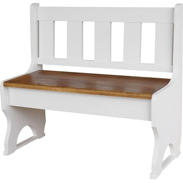 k koma Wooden Bench Solid Pine White Oak (105)