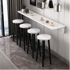 Modern Wall Mounted Folding Kitchen Bar Dining Table Space Saving Hanging Desk with Storage Space Multifunctional Wall Kitchen Beard Table for Small Spaces