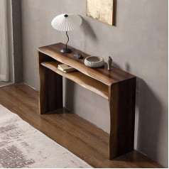 Console Table, Farmhouse Console, Entryway, Accent Table, 2 Tiers, Narrow Long Behind Sofa, Table, Wooden Console, Hallway Table for Entryway, Foyer, Hallway, Living Room