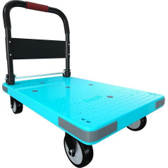 Bai You Mei Folding Transport Trolley, 200 kg, 72 x 50 cm, Large Area, Transport Trolley, Storage Trolley, Transport Aid, Moving Aid, Non-Slip Folding Transport Scooter (Blue