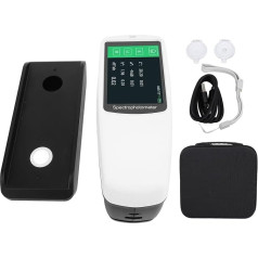 Portable Spectrophotometer, High Accuracy Digital Laboratory Spectrophotometer with 11 mm/6 mm/3 mm Apertures, 30+ Measurement Indicators and 40 Light Sources for Quality Control and