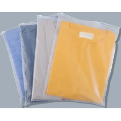 200 Pieces 13x16 Inch Frosted Clothes Packaging Bags for Mailing with Zipper, Plastic Bags for Clothes, Thick Plastic Garment Bag for Packing T-shirts