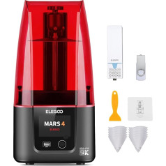 ELEGOO Mars 4 Imprimante 3D, 9K Monochrome 7 Pouces LCD MSLA UV Resine 3D Printer Avec Purificateur d'air et Plusieurs Modes d'impression, Plus Grand Taille d'impression 153.36 x 77.76 x 175 mm³