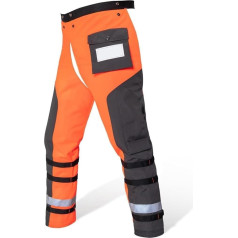 Chainsaw Safety Trousers with 9 Layers of Protection, Adjustable Waist and Leg Straps for Secure Fit, Suitable for Woodworking and Various Cutting Work