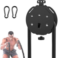 Adjustable Resistance Rope Trainer - 30kg Maximum Resistance, 150kg Load Capacity, Cable Pull Accessories for Strength Training, HIIT, Pilates & Home Fitness, Includes Nylon Straps