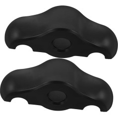 2 Stück Wippfüße Adapter für Fahrradtrainer mit Geräuschdämpfender Gummipolsterung Rutschfeste Stabilisator Pads für Heimtrainer Schutzmatte Kompatibel für Stationäre