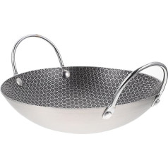 BESTonZON Double Handle Stainless Steel Ramen Pot 9 Inch Outdoor Camping Cookware Sturdy Base Even Heat Conduction Versatile for Home Hotel and Outdoor Use