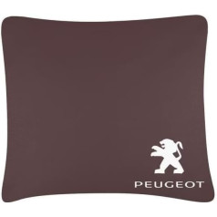 Faltbares Autokissen für Peugeot 3008 GT Line 2019-2021 2020, 2-in-1 Reisekissen Flauschige Decke & Nackenkissen In Einem,Brown