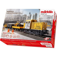 Märklin 29188 Model Train Model Railway Start Up Start Pack Construction Site Track H0 Start Set Locomotive, Cart, Rails and Control Unit Included in Starter Set