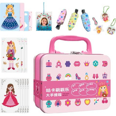 Punch Art Set, Creative Puzzle Painting, Princess Dress Up Games, Hitting Art Set - Funny and Creative Set, Princess Toy for Photo Frames