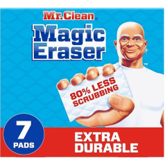Magic Eraser Extra Durable Cleaning Pads with Durafoam, Pack of 7