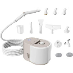 Steam Cleaner, Steam Cleaner, 1500 W Hand Steam Cleaner, 5 Bar Steam Pressure, 1.5 L Water Tank, 45 Minutes Running Time, 8 Minutes Heating Time, 12 Accessories for Versatile Cleaning, Gold