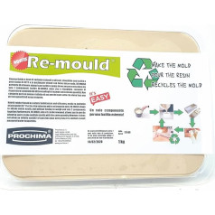 PROCHIMA, Re-Mould, Reusable Rubber for Moulds, Elastic and Non-Stick Moulds, Melting Point 60°, 800 g