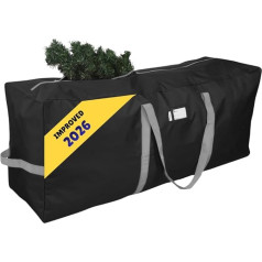 Primode Christmas Tree Storage Bag, Up to 20 m, Disassembled 127 x 38.1 50.8 cm, Heavy Duty Holiday Storage Box, Durable 600D Oxford Material, Black