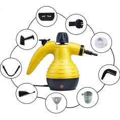 Powerful Portable Steam Cleaner | Removes Stains on Car Upholstery, Home, Kitchens, Carpets, Glass, Sofa | Easy to Use, Versatile Steam Cleaner