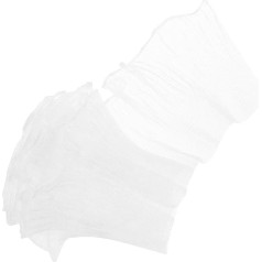 GARVALON Weißer Plissierter Chiffon Rüschenbesatz mit Wellenrand 3 Yard Polyester Vielseitig für Kleid Nähen Selbstgemacht Basteln