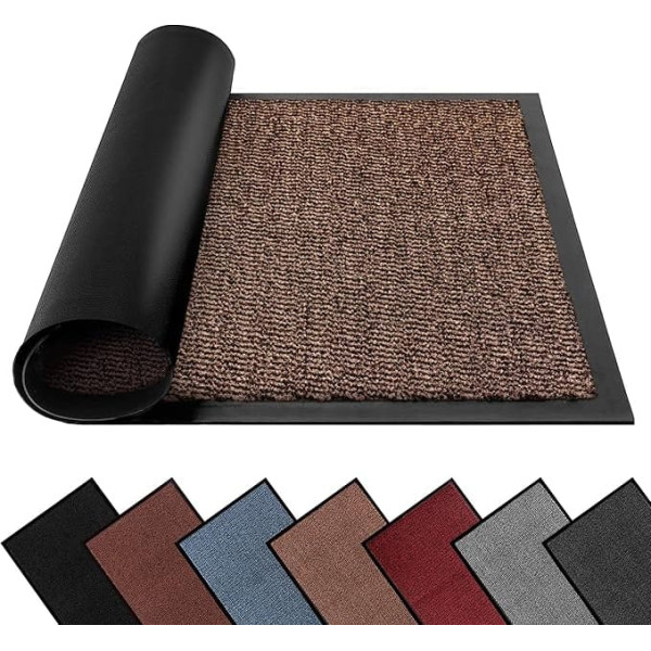 Washable Dirt Trapper Floor Mats for Indoor Outdoor Heavy Duty Non-Slip Floor Mats Rubber Backing Floor Mat Super Absorbent Front Door Mat Entrance Rug