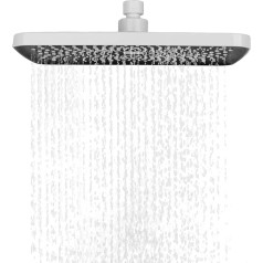 Regenduschköpfe, 27,9 cm, quadratisch, Regenhochdruck, großer Wasserfall-Duschköpfe, Überkopf, verstellbarer Ersatz, fester Duschkopf für Badezimmerdecke