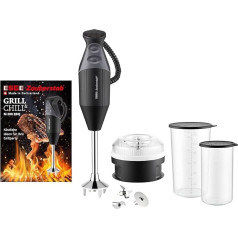 ESGE Magic Wand M 200 BBQ, Hand Blender, Black, up to 17,000 rpm, 23 cm Immersion Depth, Includes Accessories and Recipe Booklet, 98215