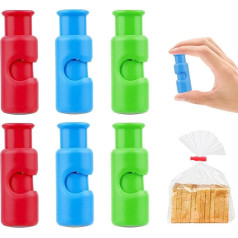6 Stück Lebensmittelbeutel-Clips, Beutel-Clips zur Aufbewahrung von Lebensmitteln, Lebensmittel-Clips, Beutel-Verschluss-Clips, zum Verschließen von Lebensmitteln, Snacks, Brot, Lebensmitteltüten