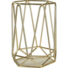 Premier Housewares Vertex Utensil Holder - Gold Plated