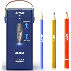 AFMAT Electric Pencil Sharpener, Automatic Electric Sharpener with Carry Handle, Automatic Stop and Super Fast, Hands-Free Portable Battery Sharpener for Kids, Teachers, Artists, Office