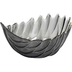 Christmas Serveware, Elegant Crystal Bowl with Beautiful Leaf Design, Centerpiece for Home, Office, Wedding Decoration, Fruits, Snacks, Desserts, Servers - 11