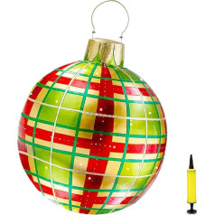 Christmas Baubles 60cm Inflatable Christmas Tree Decorations with Personalised Christmas Baubles Giant Garden Decoration Ornaments Inflatable Balls