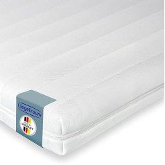 Premium Gel Topper, 180 x 200 x 6 cm, Gel Foam, Memory Foam Effect, Breathable, for Mattress and Box Spring Bed, 180 x 200 cm, Made in Germany