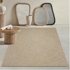 Mia's Kinsley Rugs, Robust Indoor and Outdoor Rug in Natural Jute Look, Weatherproof, Suitable for Patio and Garden