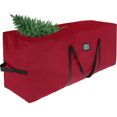 Christmas Tree Storage Bag, for 7.5 ft/228 cm Artificial Christmas Tree, 600D Oxford Fabric, Reinforced Handles and Zip, for Christmas Tree and Christmas Tree Decorations, Red