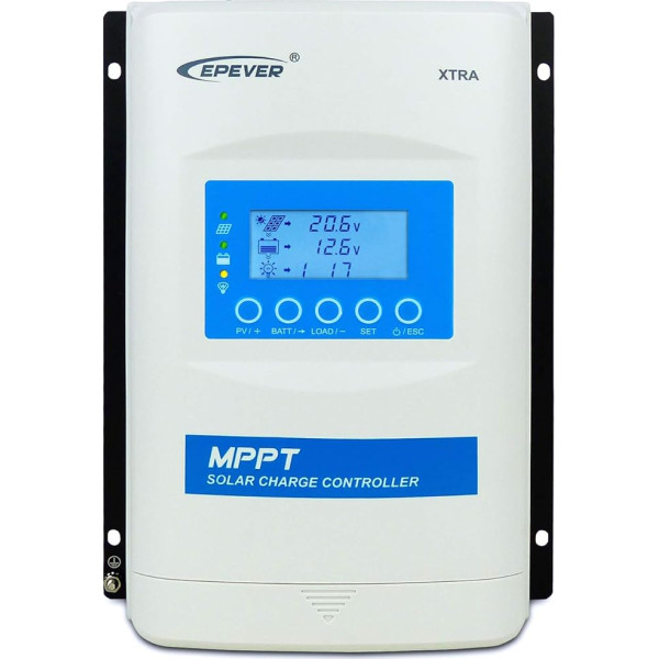 EPEVER XTRA-N Solar Charge Controller, MPPT, 10-40A, 12/24/36/48V DC Car, 100-150V PV, XDS2 Display