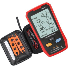 Solar MPPT Messgerät, Photovoltaik Multimeter Set mit Vorteil bei der Solarleistungsprüfung, Spannungsbereich von 12–60 V, automatisches/manuelles MPPT Photovoltaik
