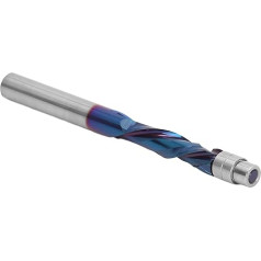 Flush Trim Router Bit Spiral Down Carbide Carbide 1/4 Inch Shank Woodworking Cutter for CNC Engraving Machines and Woodworking Projects