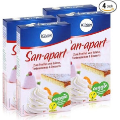 Küchle San-apart 125 g - For Stiffening Cream, Cake Creams & Desserts (Pack of 4)