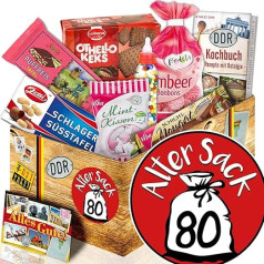 Old Sack 80 – Man Gift Idea – Easter Package with Sweets