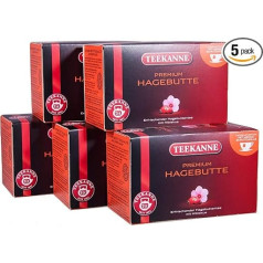 Teekanne Premium Rosehip 20 Bags Pack of 5 (5 x 70 g Pack)