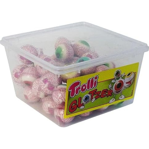 Trolli Glotzer Foam Sugar Gummy Sweets with Sour Fruity Filling Pack of 60