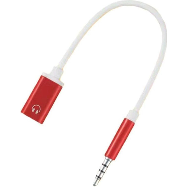 Dwang Audiokabel, 3,5 mm Stecker auf Typec-Buchse, 3,5 mm Analogkabel, Konverter, Kopfhörer-Adapter mit MP3-Playern, CD-Playern, Laptops, Tablets, Smartphone-Kopfhörern, Ohrstöpseln und Zubehör, Rot