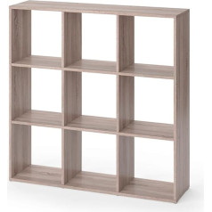 Vicco Nove Bookcase with 9 Compartments - Room Divider, Free-Standing Shelving Unit, Filing Shelves, Storage Space