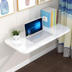 An der Wand montierter Klapptisch. Zusammenklappbarer Schreibtisch für Arbeitszimmer, Esszimmer, Schlafzimmer. Platzsparender schwebender Laptop-Schreibtisch mit Halterungen (120 cm x 60 cm)
