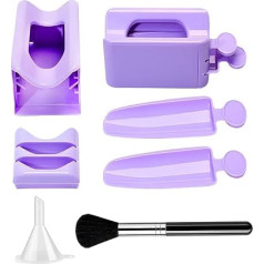 Dip-Pulver-Recycling-Tablett, tragbar, doppellagig, Glitzerbehälter, Frauen-Handwerkzeuge, Nageltechnik-Must-Haves für die Handpflege